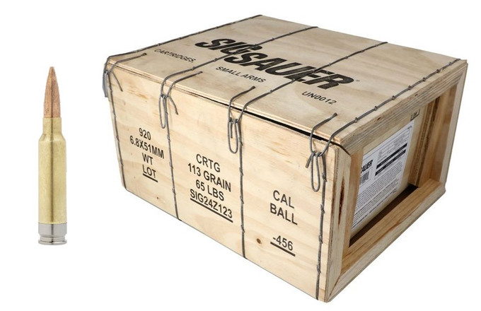 SIG SAUER AMMO 6.8X51 HYBRID BALL 920RD MH68MM113B-920