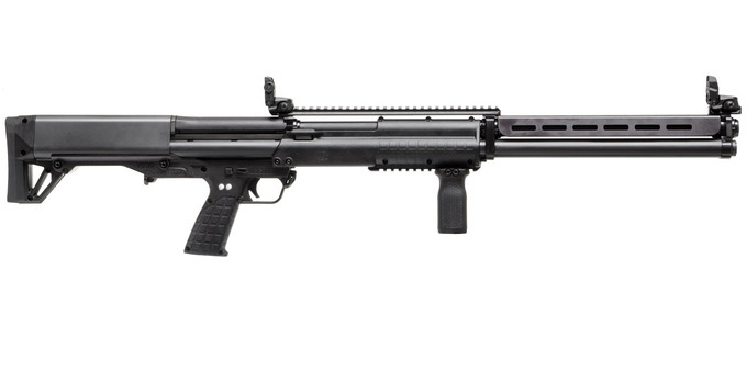 Keltec Keltec KSG-25 Pump Action 12 Gauge Shotgun with Magpul Flip-Up Sights and Picatinny Rails KSG25BLK