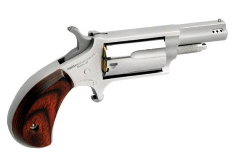 North American Arms North American Arms Mini-Revolver Convertible NAA-22MC-P - 22 LR & 22 Magnum, 5-Round Stainless Revolver NAA-22MC-P