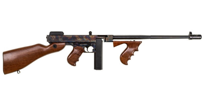 Auto-Ordnance - Thompson Auto-Ordnance Thompson 1927A-1 Deluxe .45 ACP Rifle with Walnut Stock and Adjustable Sights T1CH