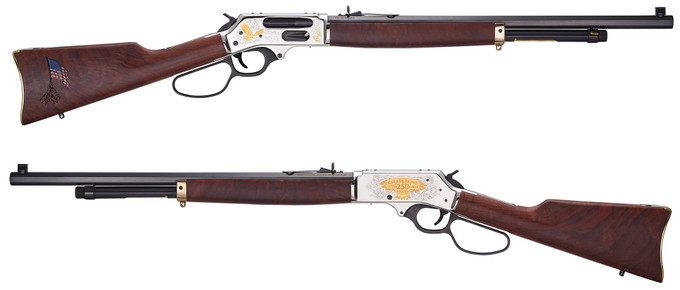 Henry Repeating Arms Henry Repeating Arms H10 Spirit of the Corps Lever Action Rifle - 45-70 GOVT, Blue Finish H010BGMC