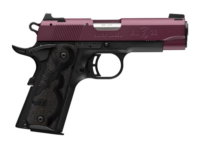 Browning Browning 1911-22 Black Label Semi-Auto Pistol in Black Cherry Cerakote with 10-Round Magazine 051062490