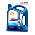 Shell Advance 4T AX7 10W40 Synthetic 4 Stroke Motorcycle engine oil - 4Ltr engin