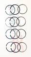 Vauxhall Corsa 1.2 & 1.4 16v Petrol Astra H Corsa C & D Agila Tigra Meriva Piston Ring Set Z12XEP/Z14XEP x 4 Cylinder