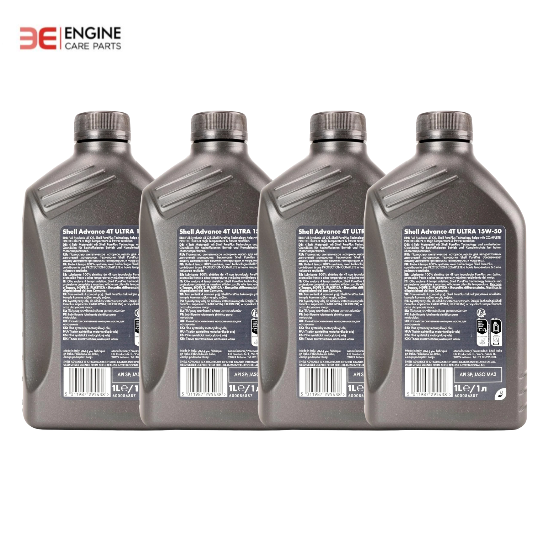 Shell Advance Ultra 4T 15W-50 Fully Synthetic Motorcycle Oil 4