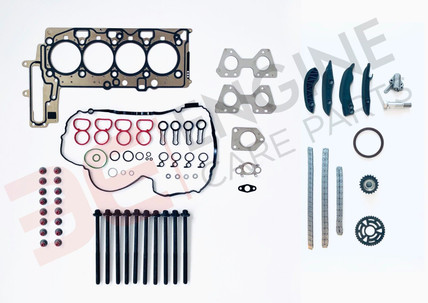 HEAD GASKET HEAD BOLTS TIMING CHAIN KIT FOR BMW 2.0 TURBO DIESEL N47D20C ENGINE