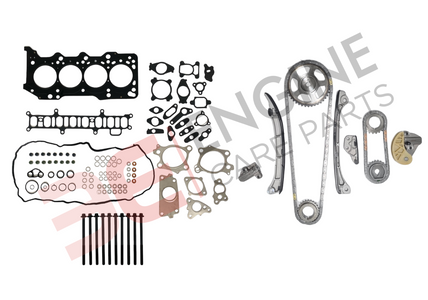 HEAD GASKET SET + TIME CHAIN KIT FOR MAZDA 3 6 CX5 2.2 SKYACTIV-D SHY SH1 2191cc