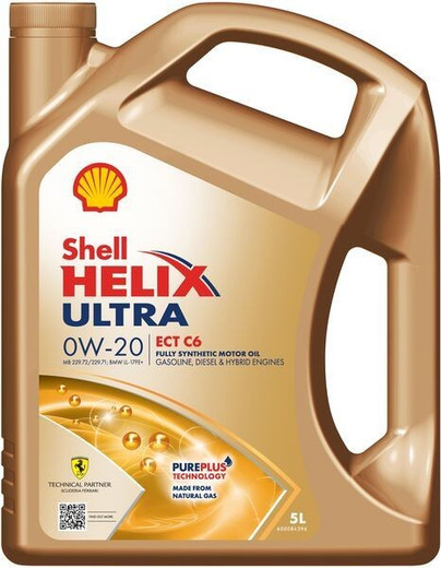 Shell Helix Ultra ECT C5/C6 0W20 Fully Synthetic Engine Oil Diesel Gasoline 5L