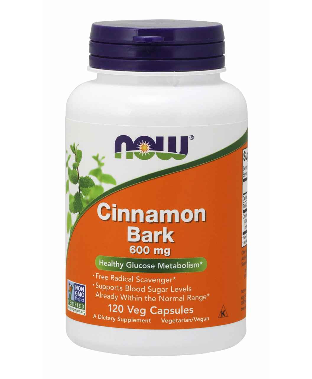 Cinnamon Bark 120 veggie capsules 600 milligrams Acupuncture Atlanta