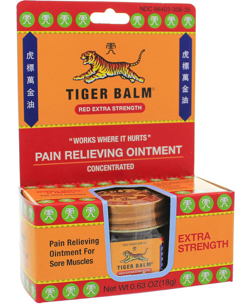 Tiger Balm, Red, Extra Strength 0.63 oz jar