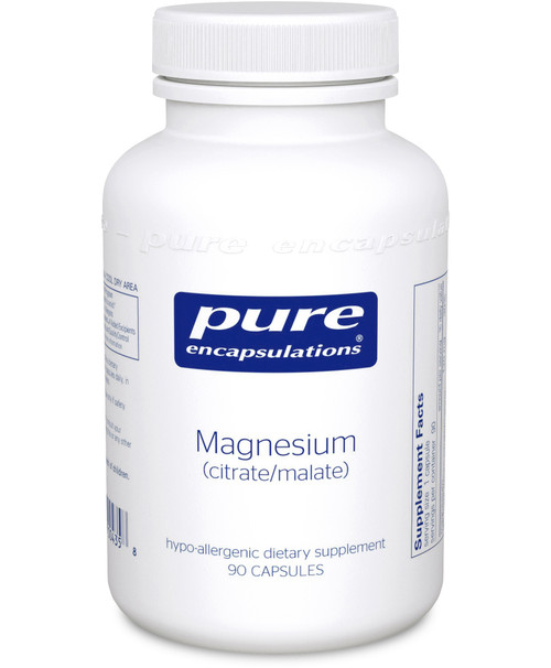 Magnesium (Citrate/Malate) 90 vegetable capsules