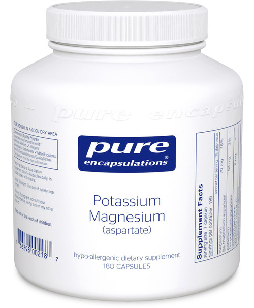 Potassium Magnesium (Aspartate) 180 vegetable capsules