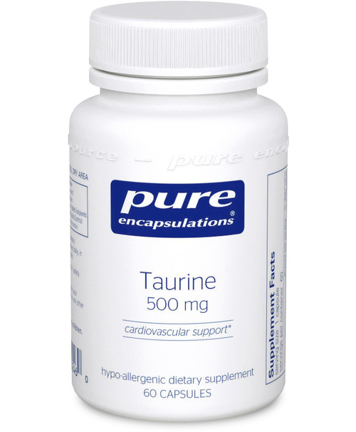 Taurine 60 vegetarian capsules 500 milligrams