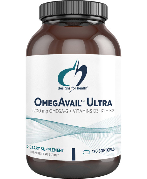 OmegAvail Ultra with Vitamin D3, K1 and K2 120 capsules