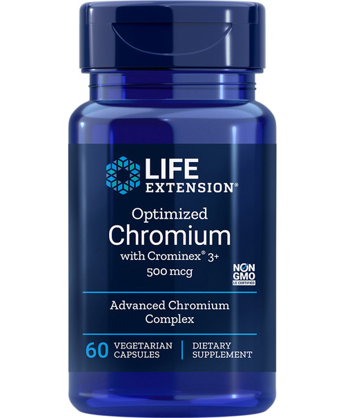 Optimized Chromium with Crominex 3+ 60 veggie capsules 500 micrograms