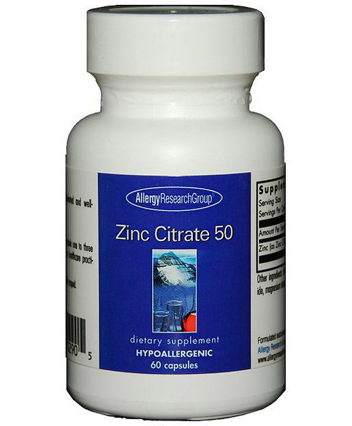 Zinc Citrate 60 capsules 50 milligrams