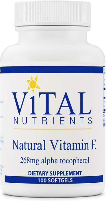 Natural Vitamin E 268mg alpha tocopherol 100 softgel