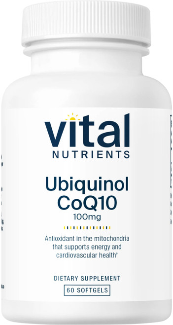 Ubiquinol CoQ10 60 gel caps 100 milligrams Ubiquinol CoQ10 60 gel caps 100 milligrams