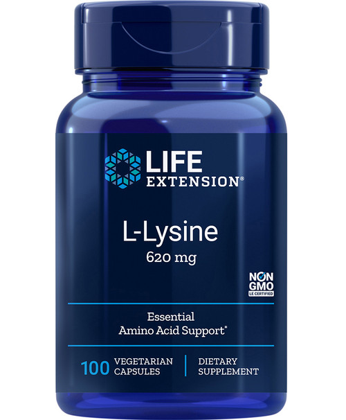 L-Lysine 100 veggie capsules 620 milligrams