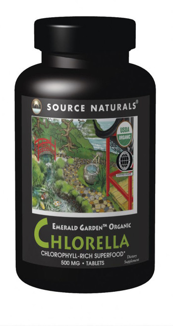 Emerald Garden Organic Chlorella 300 tablets 200 milligrams