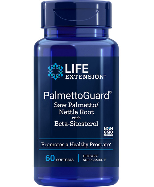 PalmettoGuard Saw Palmetto/Nettle Root Formula with Beta-Sitosterol 60 soft gelcaps