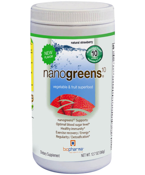 NanoGreens 10 Strawberry 360 grams Strawberry