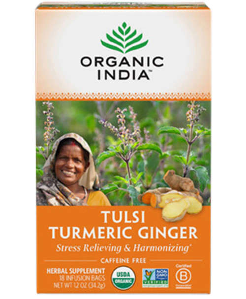 Tulsi Tea Turmeric Ginger 18 tea bags