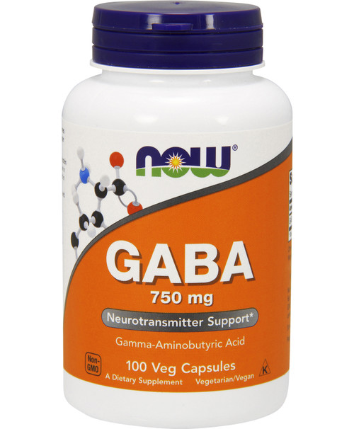 GABA 750mg 100 veggie capsules 750 milligrams