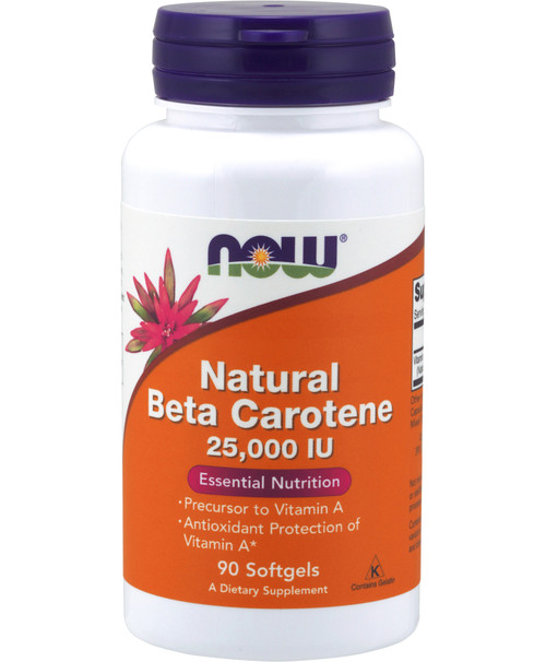 Beta Carotene, Natural 90 soft gels 25000 i.u.