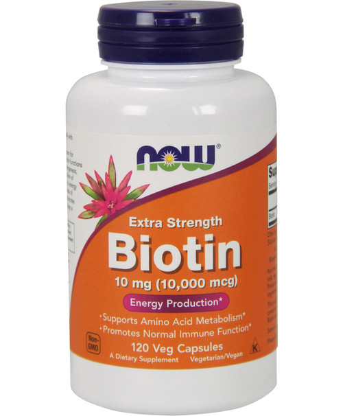 Biotin, Extra Strength 120 veggie capsules 10000 micrograms