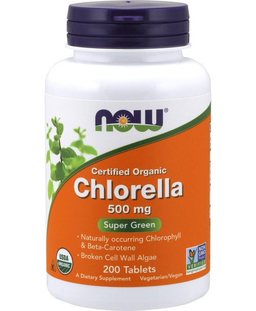 Chlorella, Organic 200 tablets 500 milligrams