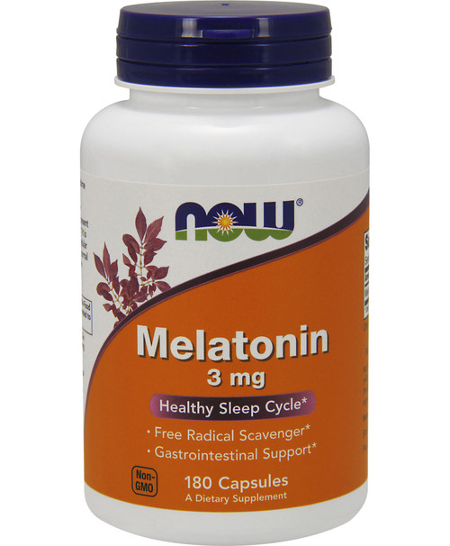 Melatonin 180 veggie capsules 3 milligrams