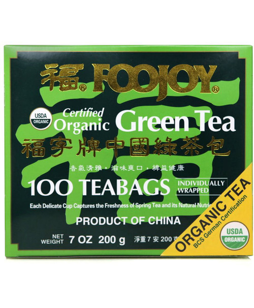 Green Tea 100 tea bags Certified Organic