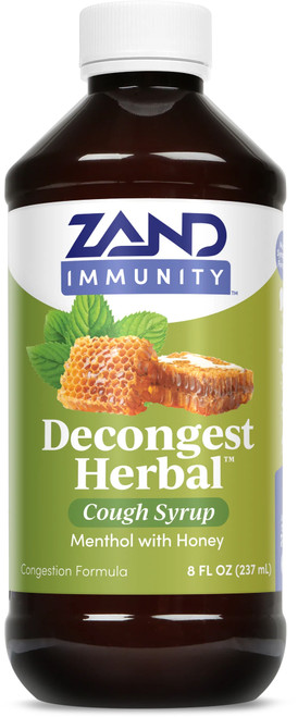 Decongest Herbal Cough Syrup 8 ounce Menthol