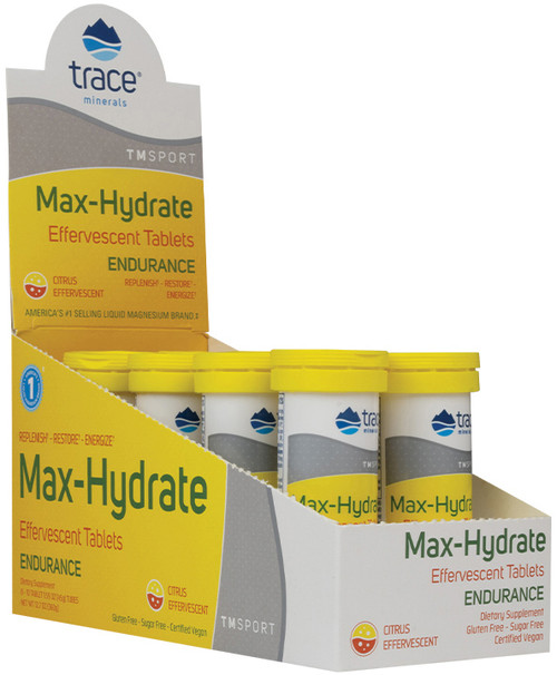 Max Hydration - Endurance Effervescent 8 tubes Citrus Max Hydration - Endurance Effervescent 8 tubes Citrus