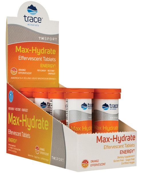 Max Hydration - Energy Effervescent 8 tubes Orange