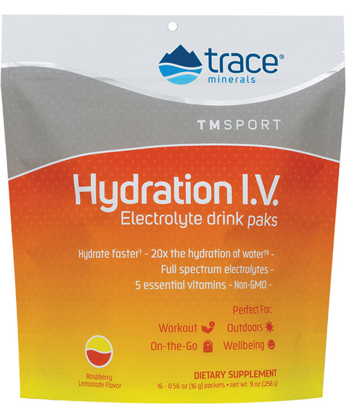 Hydration I.V. Electrolyte Drink Paks 16 packets Raspberry Lemonade