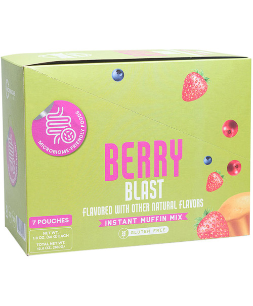GoodBiome Instant Muffin Mix 7 pack Berry Blast