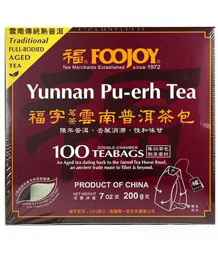 Foojoy Yunnan Pu-erh Teabags 100 tea bags