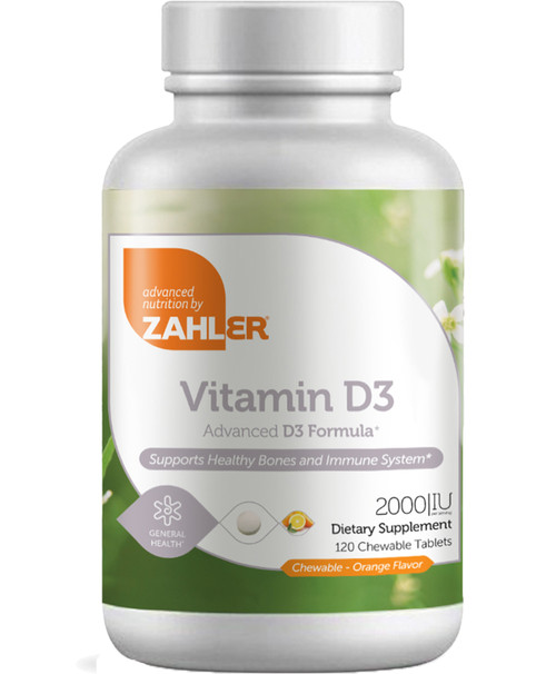 Vitamin D3 2000 IU 120 chewable tablets