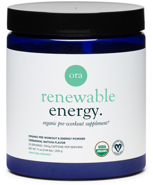 Renewable Energy: Pre-Workout Powder 20 servings Ceremonial Matcha