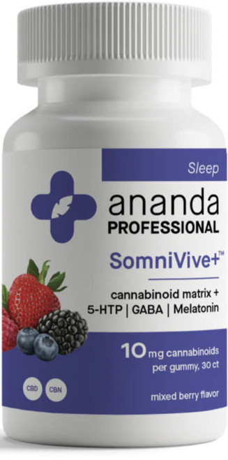 SomniVive+ 30 gummies 10 milligrams Mixed Berry Flavor