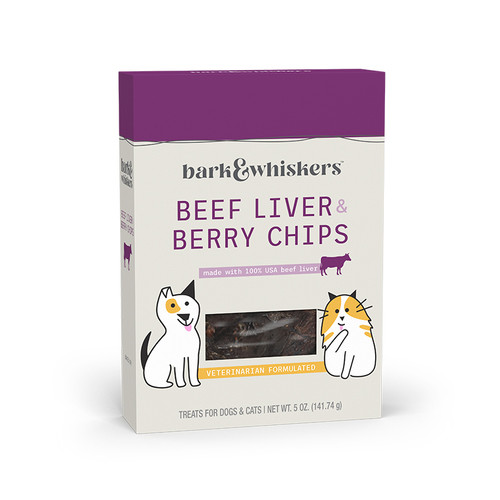 Beef Liver and Berry Chips 5 ounce