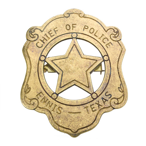 Chief Of Police Badge - Ennis Texas Main Image