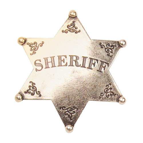 Denix Western Replica Badge - Sheriff - Brass Main Image