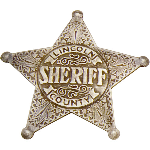 Old West Lincoln County Sheriff's Badge Main Image