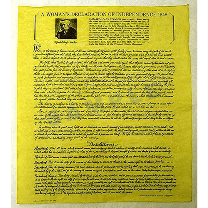Replica Document - Womens Declaration of Independence 1848 Main Image