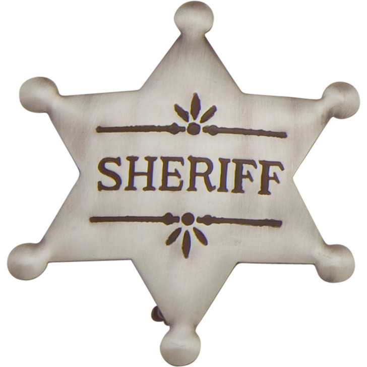 Old West Deluxe Silver Sheriff's Badge Main Image