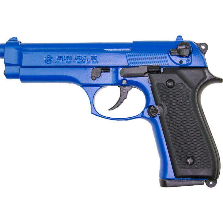 Deluxe 8mm Blank Firing Semi Auto M92 Pistol Blue Main Image