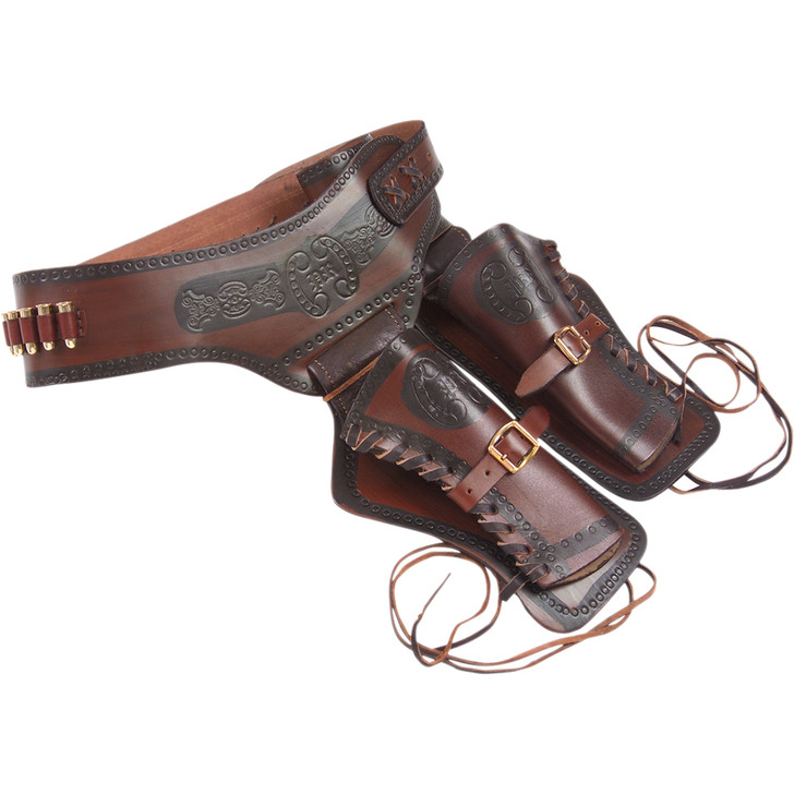 Denix Western Leather Double Sided Holster With Replica Bullets Main Image